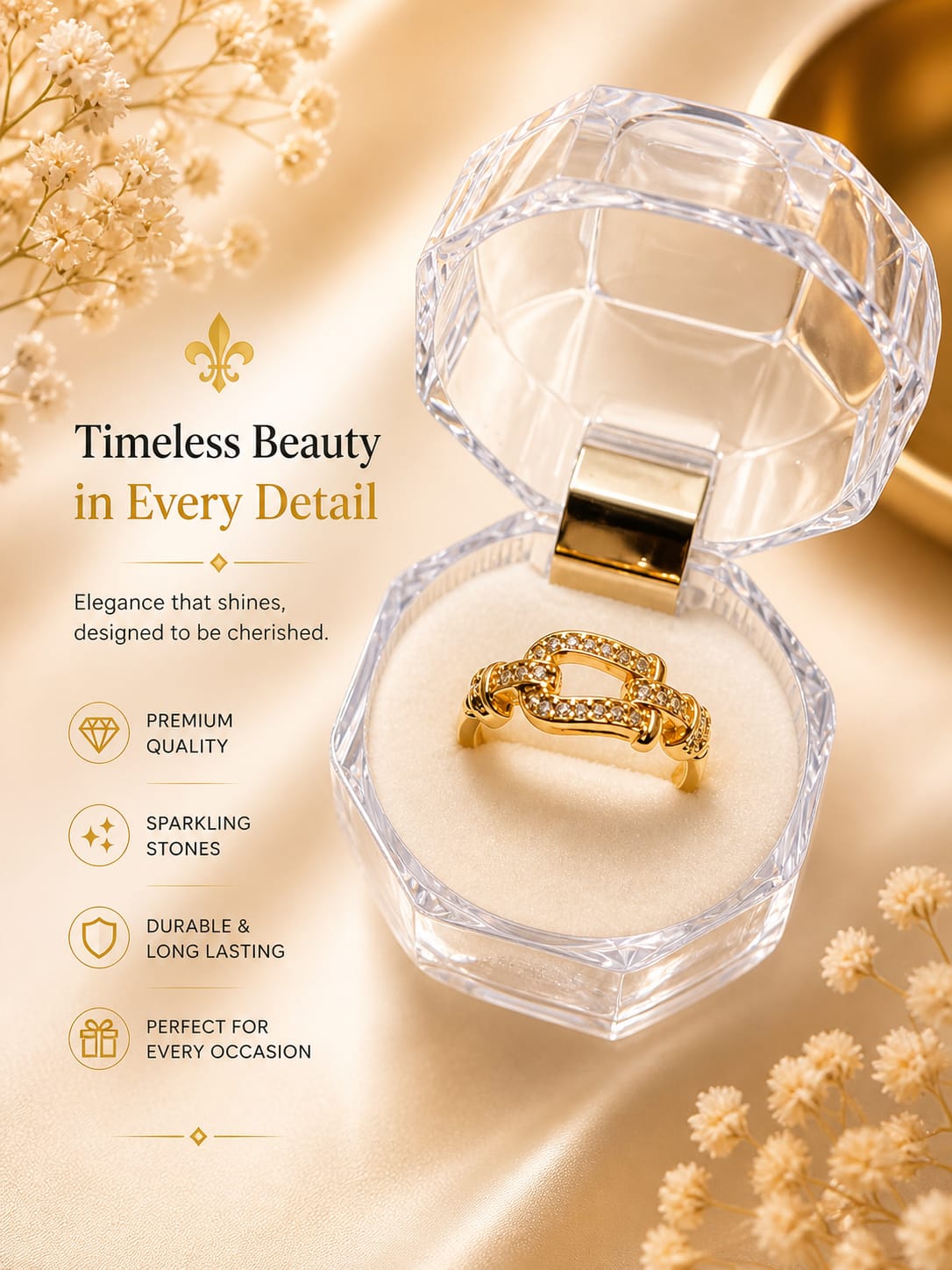 Golden Link Ring