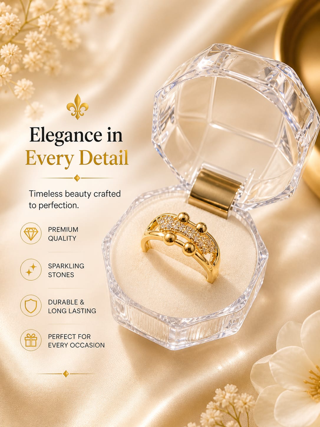Golden Crown Ring