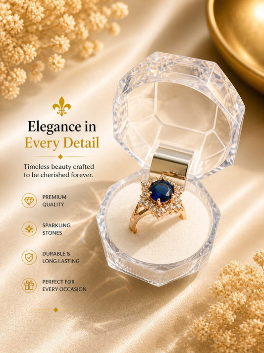 Sapphire Crown Signature Ring
