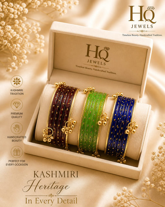 Kashmiri Heritage Premium Multicolor Bangle Set